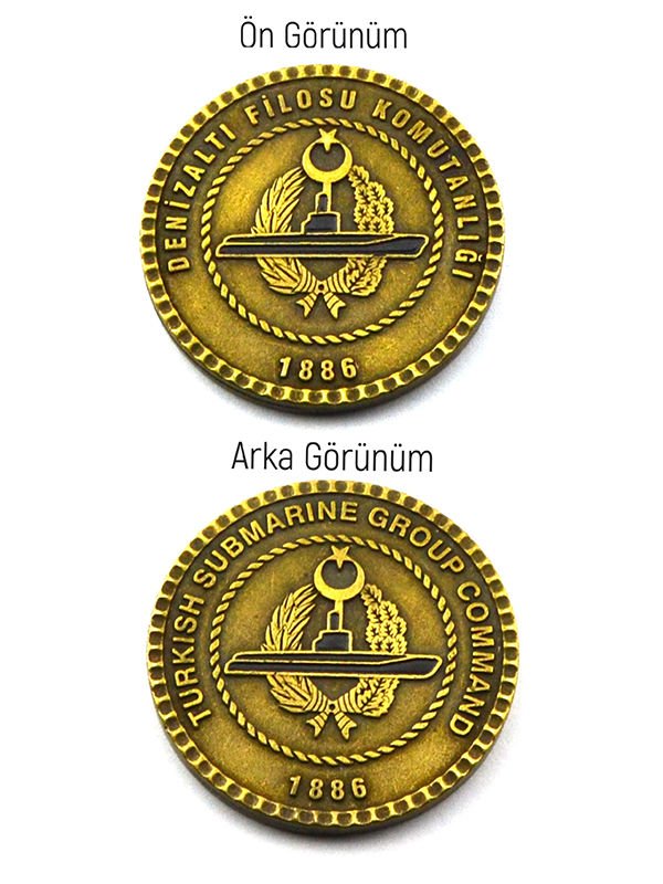 Denizaltı Filosu Komutanlığı 45 mm Coin