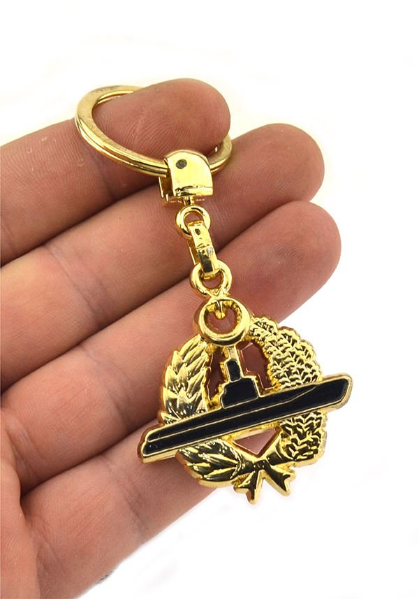 Denizaltı Filosu Kom. Bröve Anahtarlık (Gold Görünümlü)