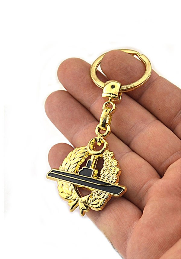 Denizaltı Filosu Kom. Bröve Anahtarlık (Gold Görünümlü)