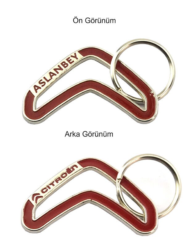 ASLANBEY Rölyef Seri Metal Anahtarlık