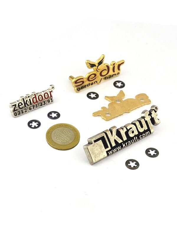 Zamak Metal Etiketler ( Ayaklı)