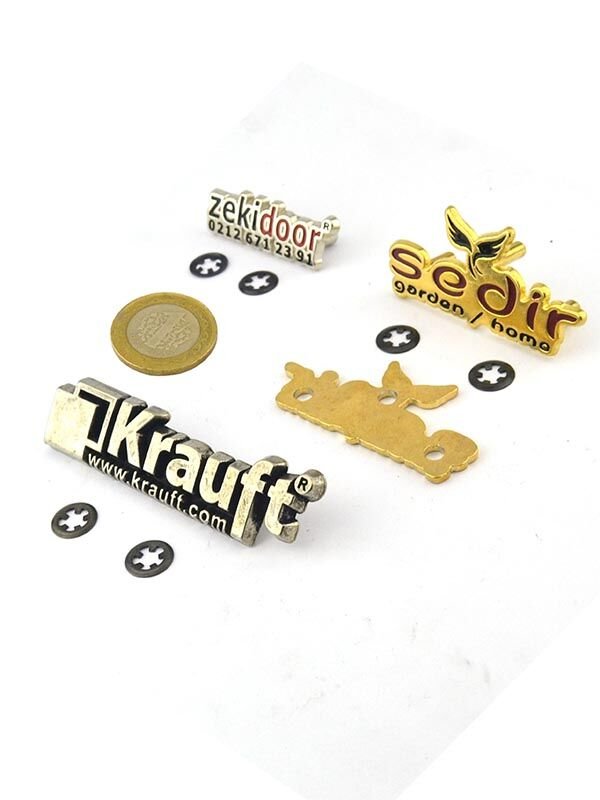 Zamak Metal Etiketler ( Ayaklı)