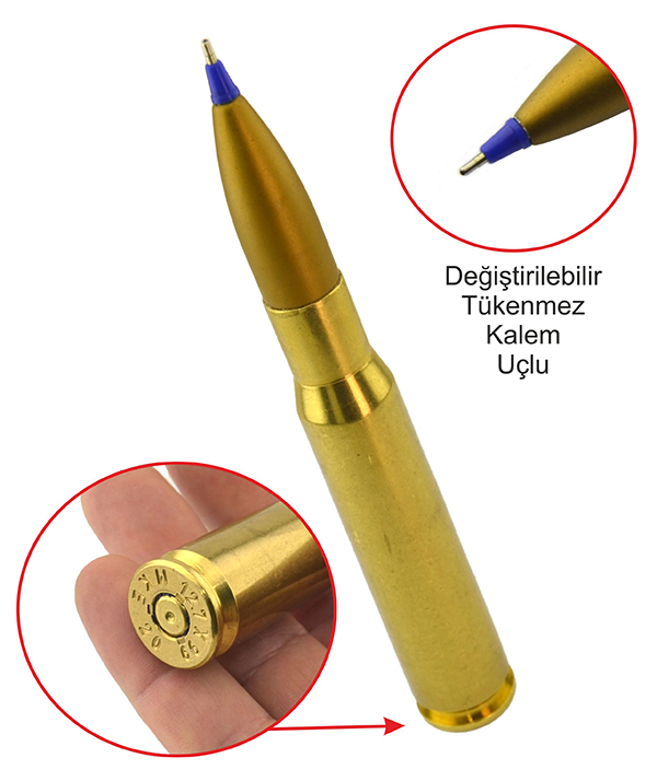 50 Cal. Kalibre Kovan Tükenmez Kalem