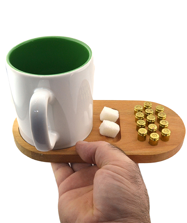 Wooden Serving Presentation Tray with 9 mm Brass Sockets