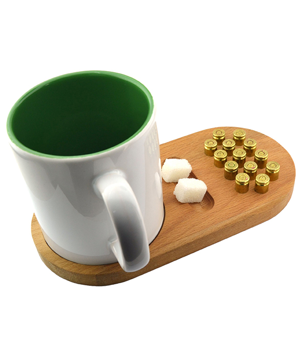 Wooden Serving Presentation Tray with 9 mm Brass Sockets