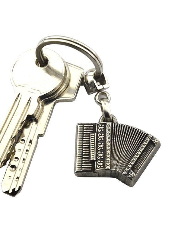 Abkhazian Accordion Keychain - Nickel Oxide