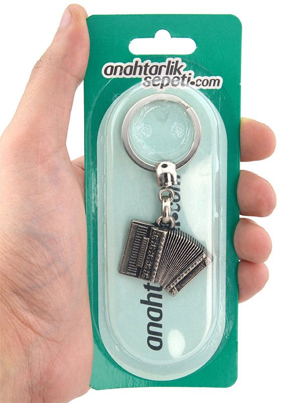 Abkhazian Accordion Keychain - Nickel Oxide