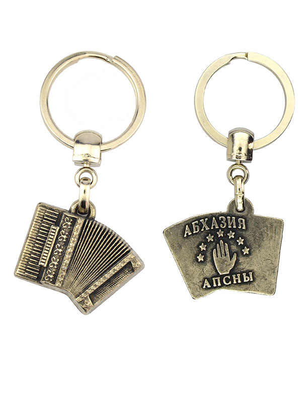 Abkhazian Accordion Keychain - Nickel Oxide