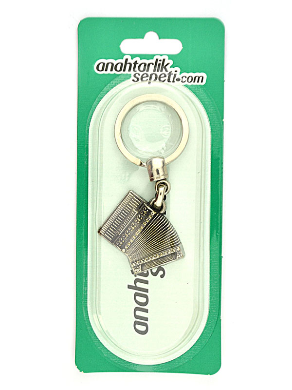 Abkhazian Accordion Keychain - Nickel Oxide