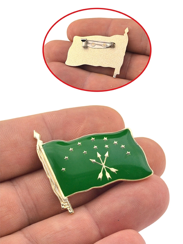 Adyghe Circassian Flag Badge - Maikop Model