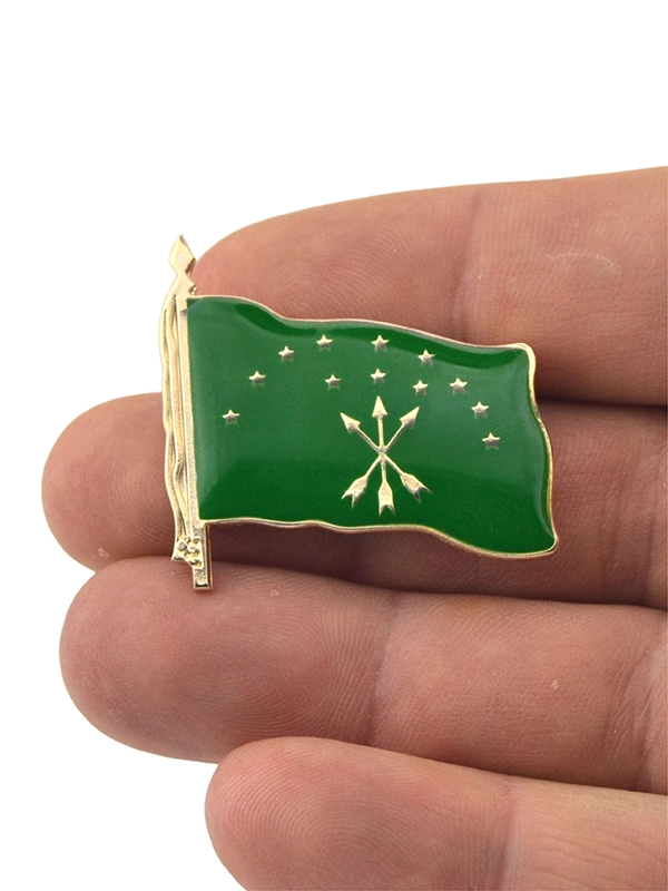 Adyghe Circassian Flag Badge - Maikop Model
