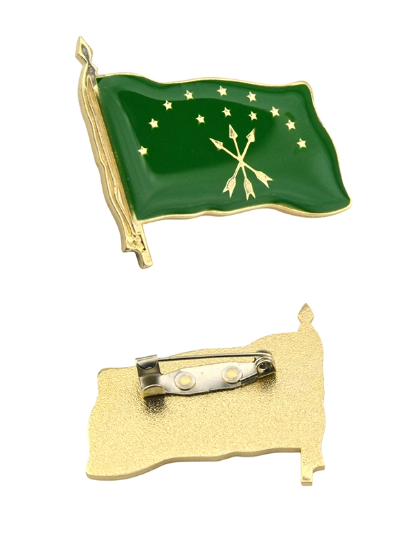 Adyghe Circassian Flag Badge - Maikop Model