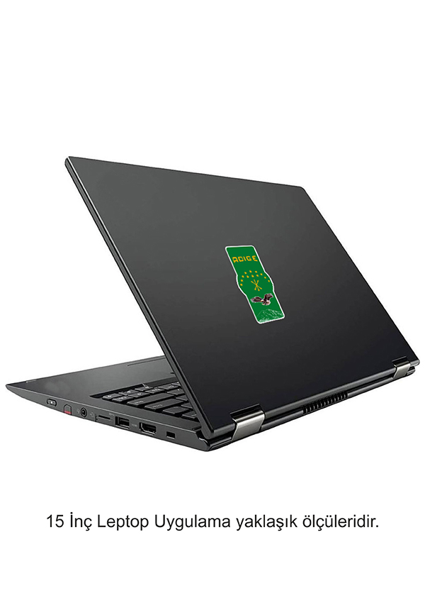 Adige Çerkes Bayrak Telefon Tablet Etiketi
