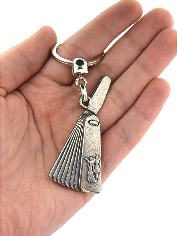 Caucasian Circassian Baceç Keychain - Nickel Oxide Coating