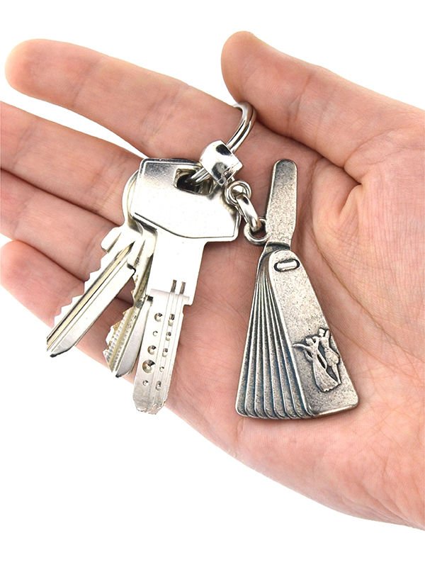 Caucasian Circassian Baceç Keychain - Nickel Oxide Coating