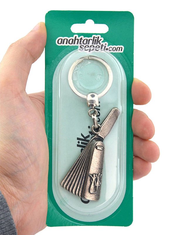 Caucasian Circassian Baceç Keychain - Nickel Oxide Coating