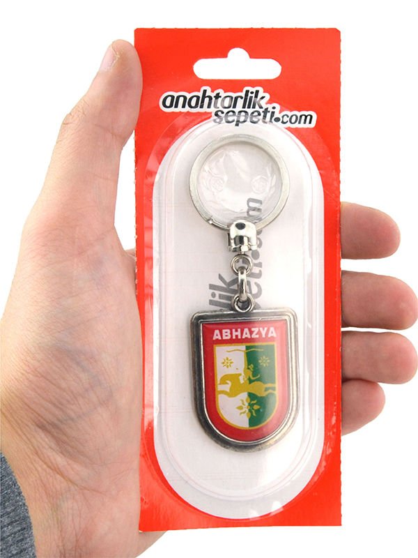 Abhaz Bayrak Arma Modeli Damla Anahtarlık