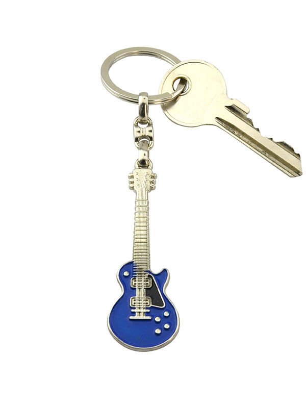 Gitar Mavi Anahtarlık