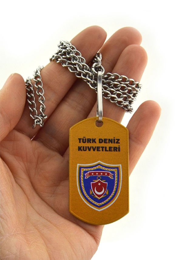 Asker Künyesi Türk Deniz Kuvvetleri Açık Renk