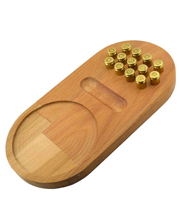 Wooden Serving Presentation Tray with 9 mm Brass Sockets