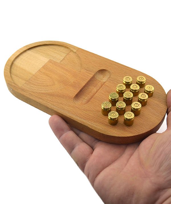 Wooden Serving Presentation Tray with 9 mm Brass Sockets