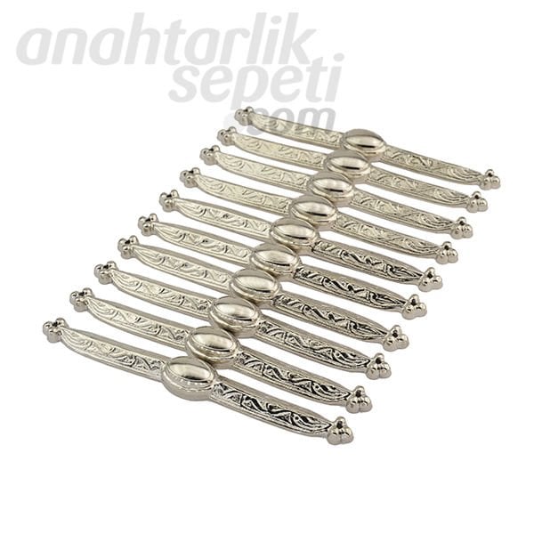 Caucasian Women’s Dress Buttons (10 Pieces) - Nickel Plated