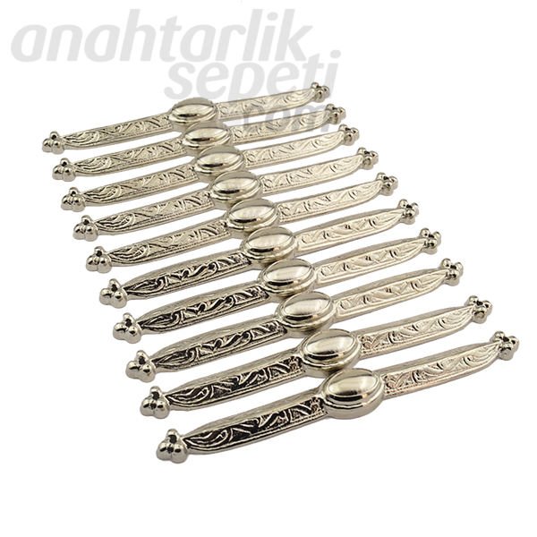 Caucasian Women’s Dress Buttons (10 Pieces) - Nickel Plated