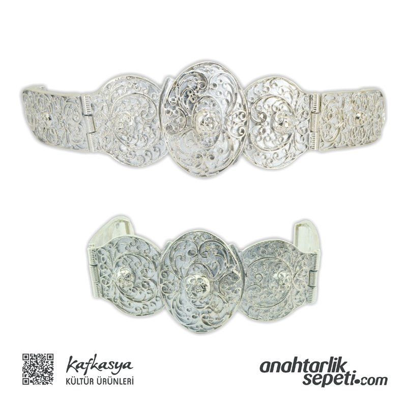 Women’s Belt Buckle - Hoşkan Zamak Version (Silver Finish)
