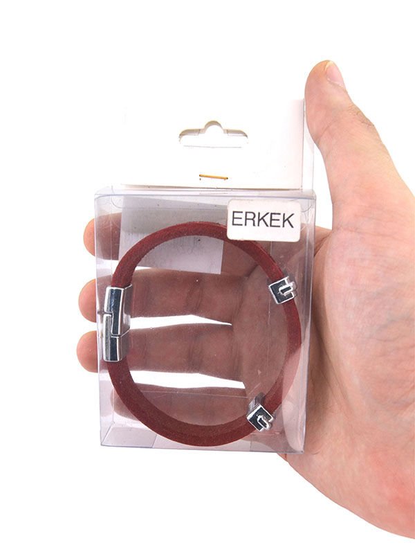 Adyghe Red Leather Bracelet (Men’s)