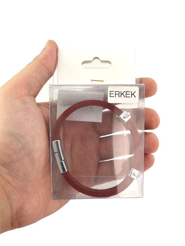 Adyghe Red Leather Bracelet (Men’s)