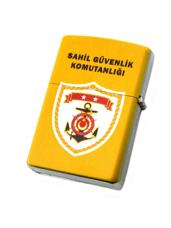 Sahil Güvelik Komutanlığı Baskılı Çakmak Açık Renk