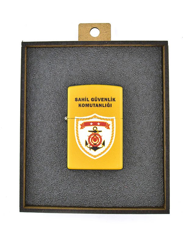 Sahil Güvelik Komutanlığı Baskılı Çakmak Açık Renk