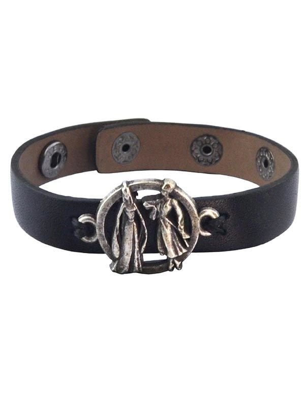 Snap-Fastened Caucasian Circassian Linked Couple Bracelet 