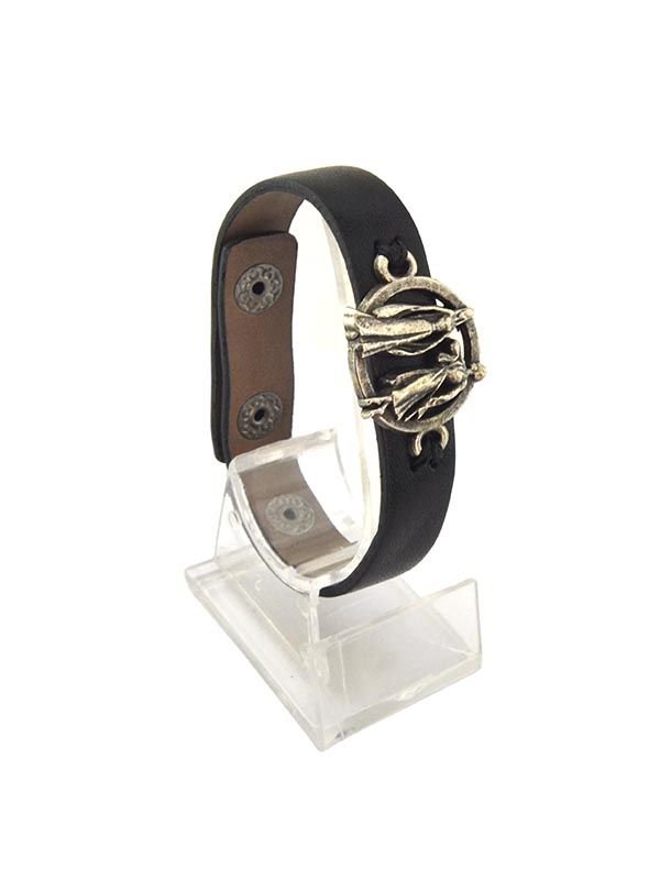 Snap-Fastened Caucasian Circassian Linked Couple Bracelet 