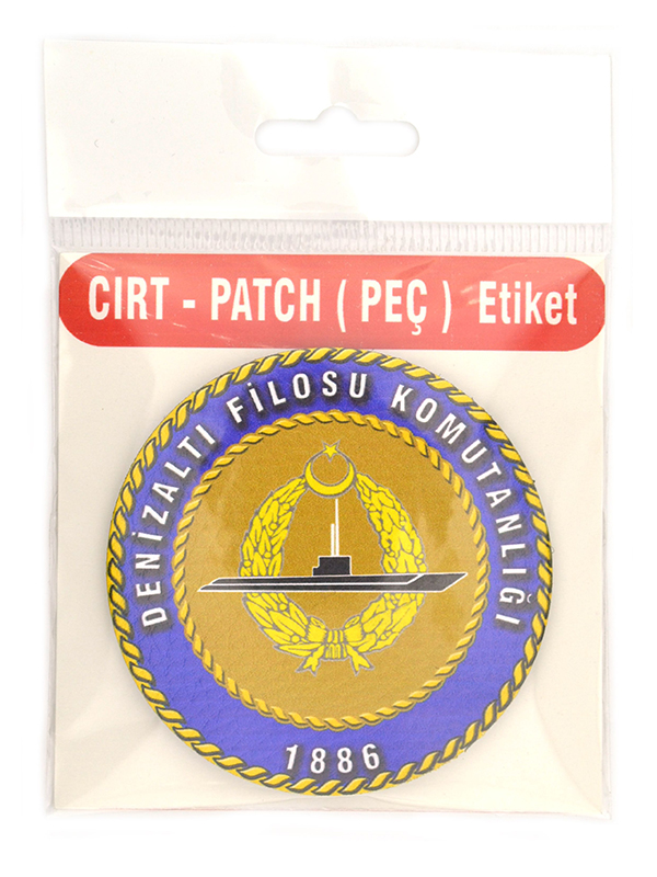 Denizaltı Filo Komutanlığı - Cırt - Patch - Peç - Arma - 8 cm