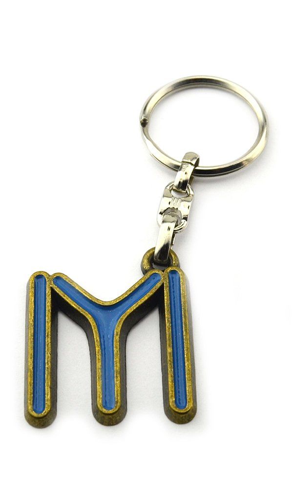 Kayı Logo Dekupe Antik Sarı Anahtarlık