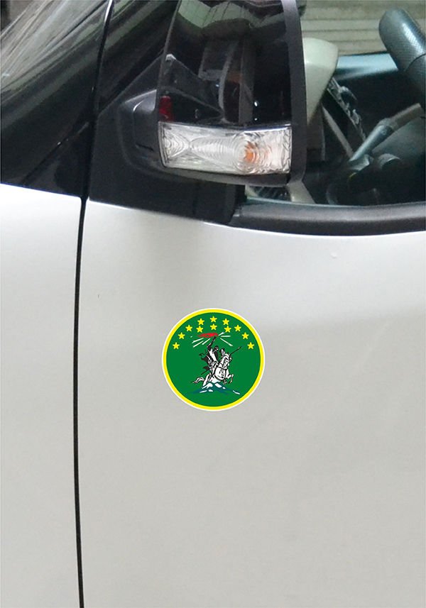 Nart Sosruko Color Sticker Etiket Yeşil - 9 cm