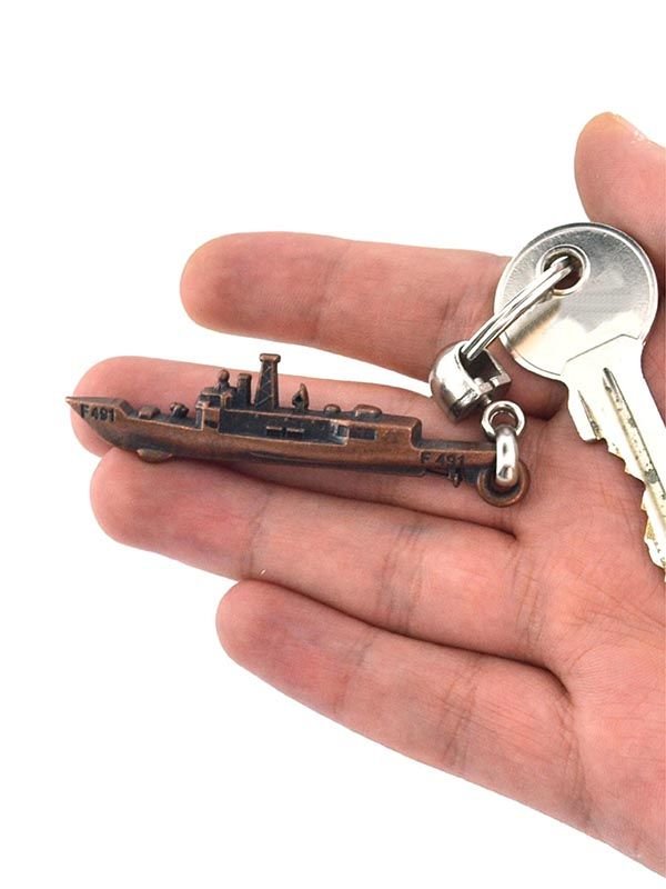 F 491 Savaş Gemisi Anahtarlık - Bakır Oksit