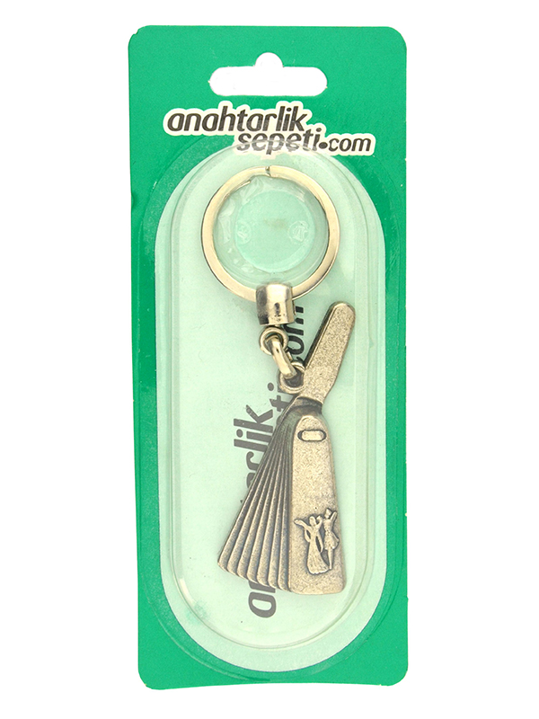 Caucasian Circassian Baceç Keychain - Nickel Oxide Coating
