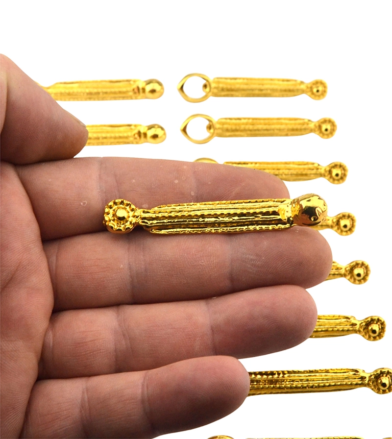 Gold Caucasian Circassian Women’s Dress Button - Maykop Model (8 Pcs)