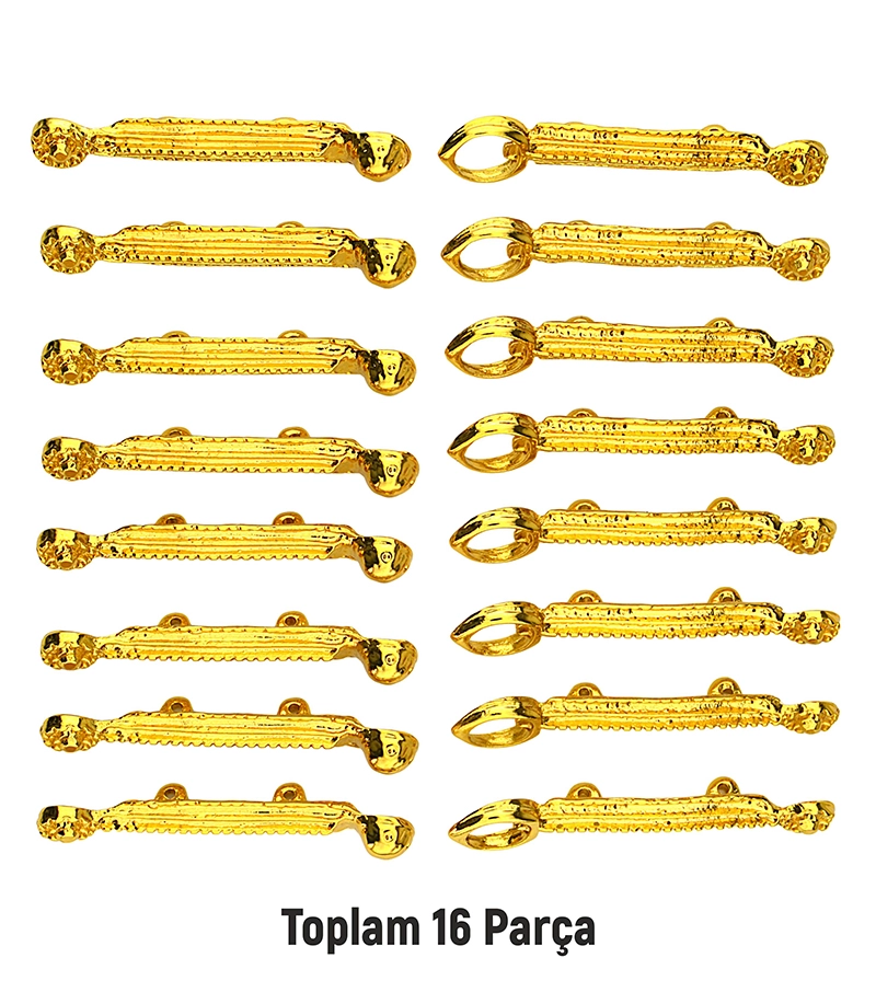 Gold Caucasian Circassian Women’s Dress Button - Maykop Model (8 Pcs)