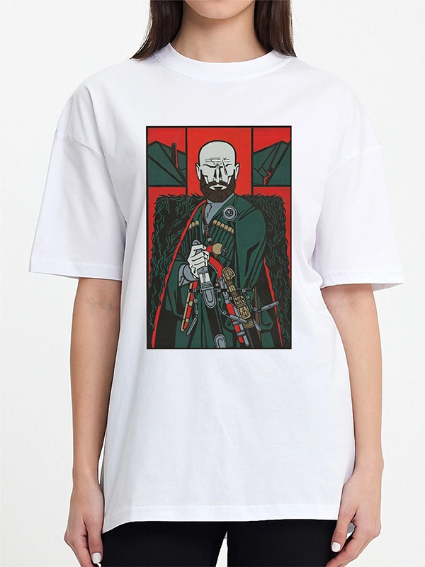 Licensed by Caucasus Foundation - Original ’’Chechen Highlander’’ Print Collection T-Shirt
