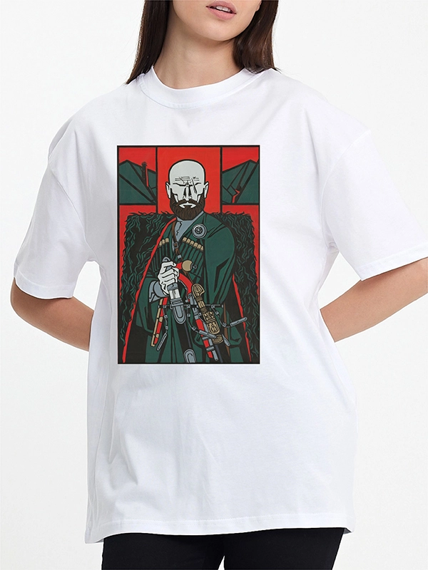 Licensed by Caucasus Foundation - Original ’’Chechen Highlander’’ Print Collection T-Shirt