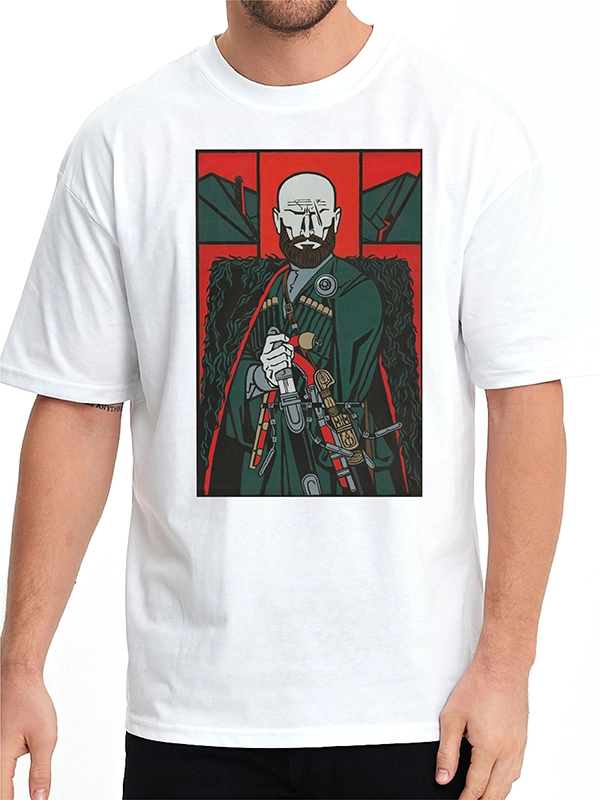 Licensed by Caucasus Foundation - Original ’’Chechen Highlander’’ Print Collection T-Shirt