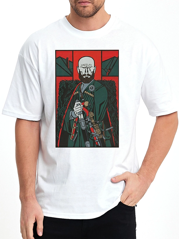 Licensed by Caucasus Foundation - Original ’’Chechen Highlander’’ Print Collection T-Shirt