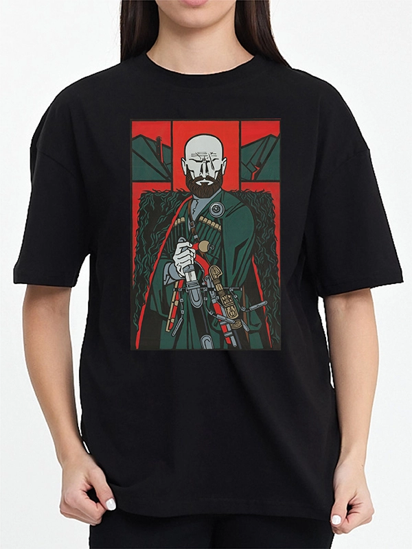 Caucasian Foundation Licensed Products - Caucasian Legends: Chechen Highlander T-Shirt - Black