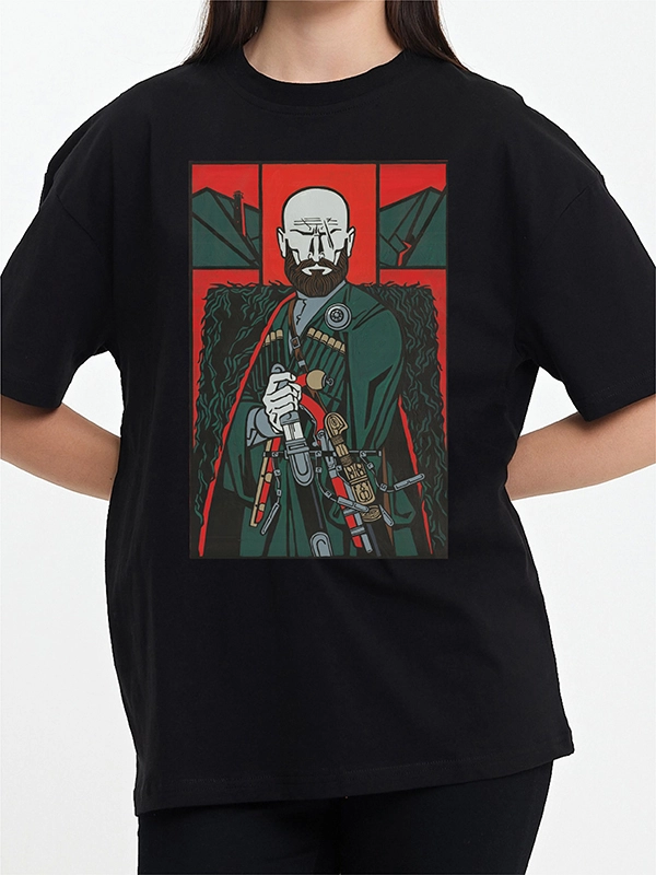 Caucasian Foundation Licensed Products - Caucasian Legends: Chechen Highlander T-Shirt - Black