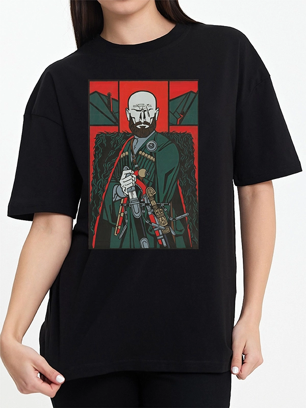 Caucasian Foundation Licensed Products - Caucasian Legends: Chechen Highlander T-Shirt - Black