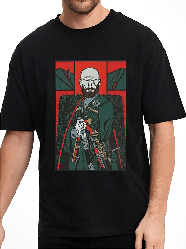 Caucasian Foundation Licensed Products - Caucasian Legends: Chechen Highlander T-Shirt - Black
