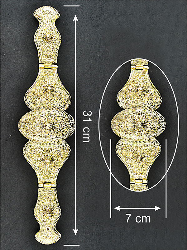 Kafkas Kuban Bayan Kemer Tokası  - Gold Görünümlü